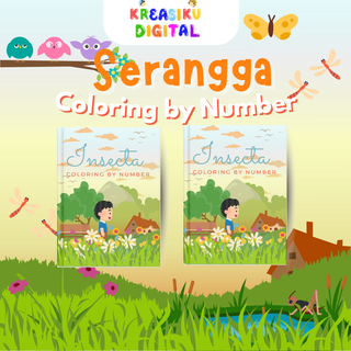 image for INSECT COLORING BY NUMBER button