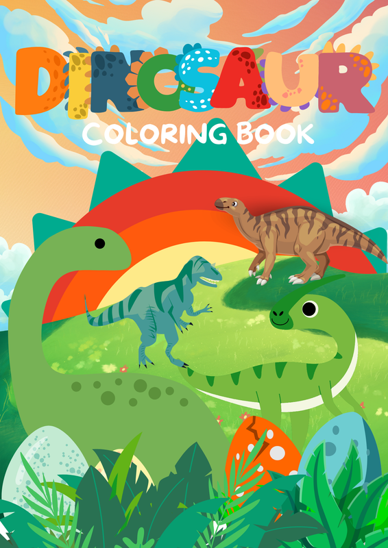 Highlight image for DINOSAUR COLORING BOOK