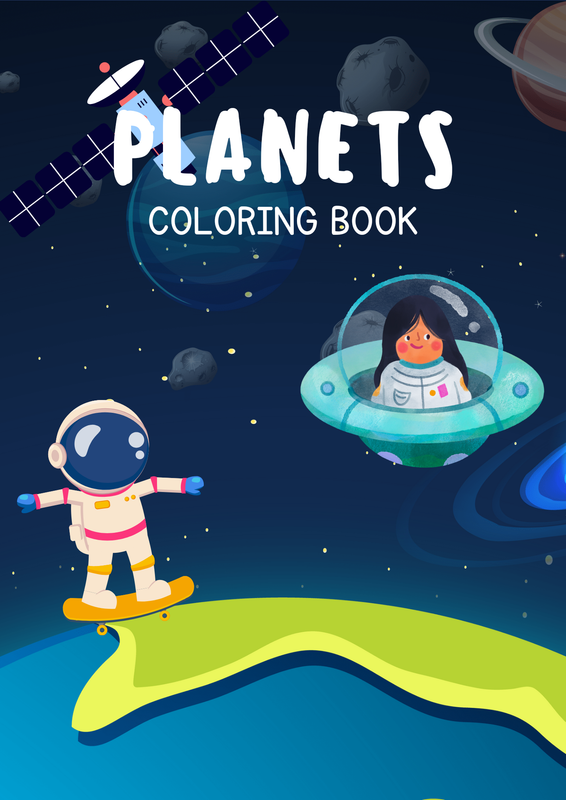 Highlight image for PLANETS COLORING BOOK