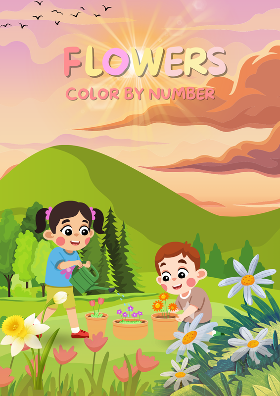 Highlight image 2 for FLOWERS COLORING BY NUMBER