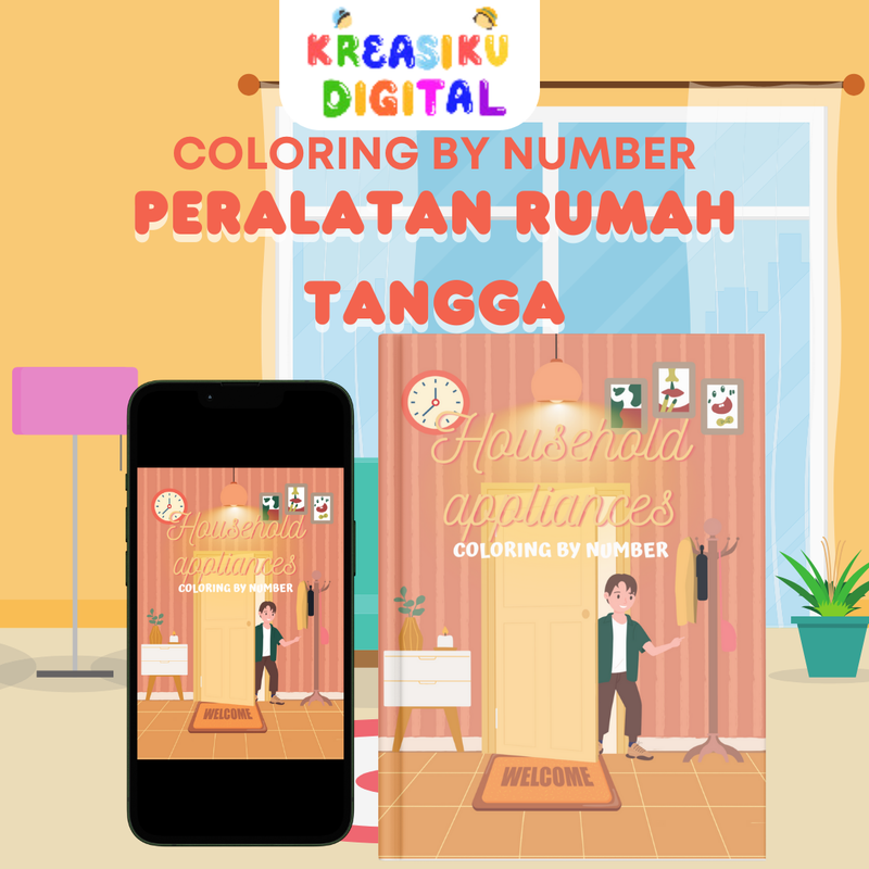 Highlight image 1 for HOUSEHOLD APPLIANCES COLORING BY NUMBER 