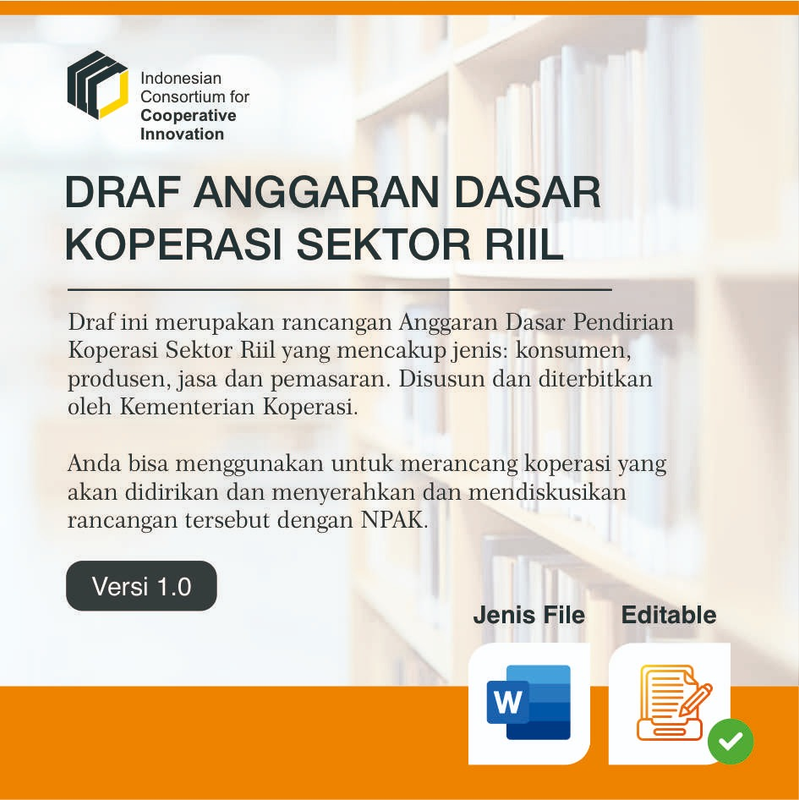 Highlight image for DRAF ANGGARAN DASAR KOPERASI SEKTOR RIIL