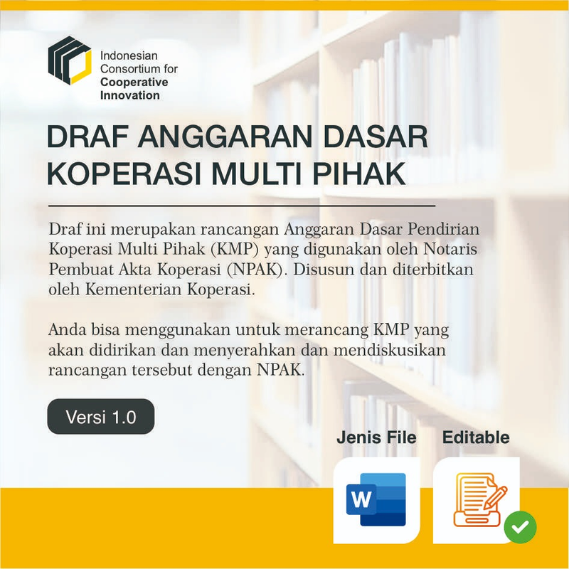 Highlight image for DRAF ANGGARAN DASAR KOPERASI MULTI PIHAK