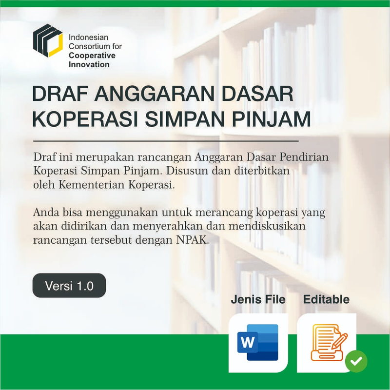 Highlight image for DRAF ANGGARAN DASAR KOPERASI SIMPAN PINJAM
