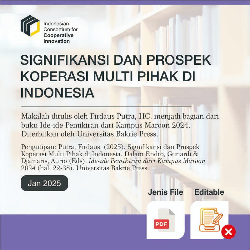 Highlight image for MAKALAH SIGNIFIKANSI DAN PROSPEK KOPERASI MULTI PIHAK DI INDONESIA