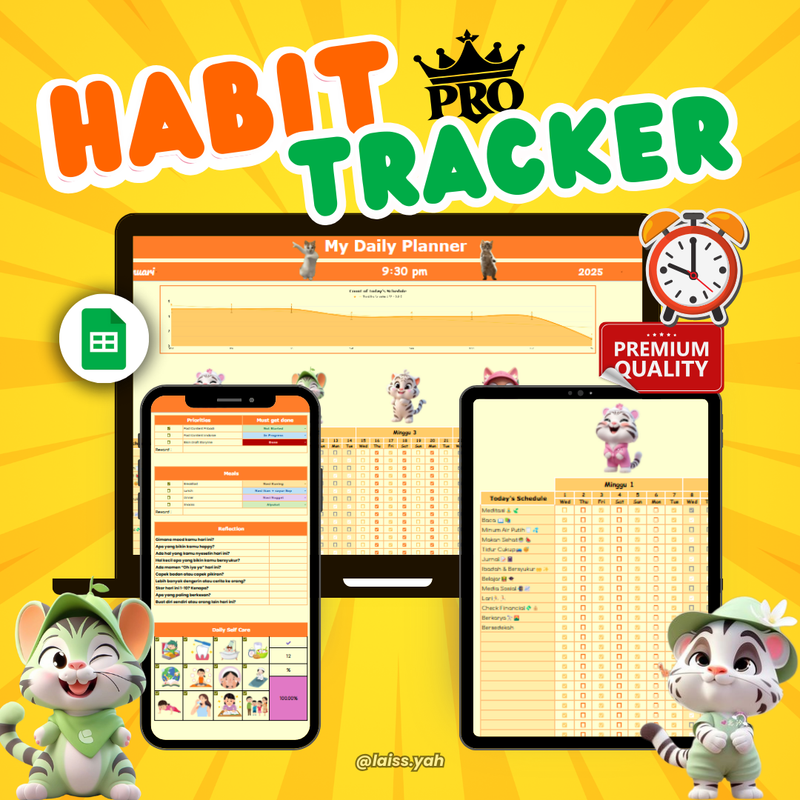 Highlight image for TERLARIS!! (BUY 1 GET 6) PRO HABIT TRACKER PREMIUM 2026🚀 ( AKSES SEUMUR HIDUP) | by Laisya