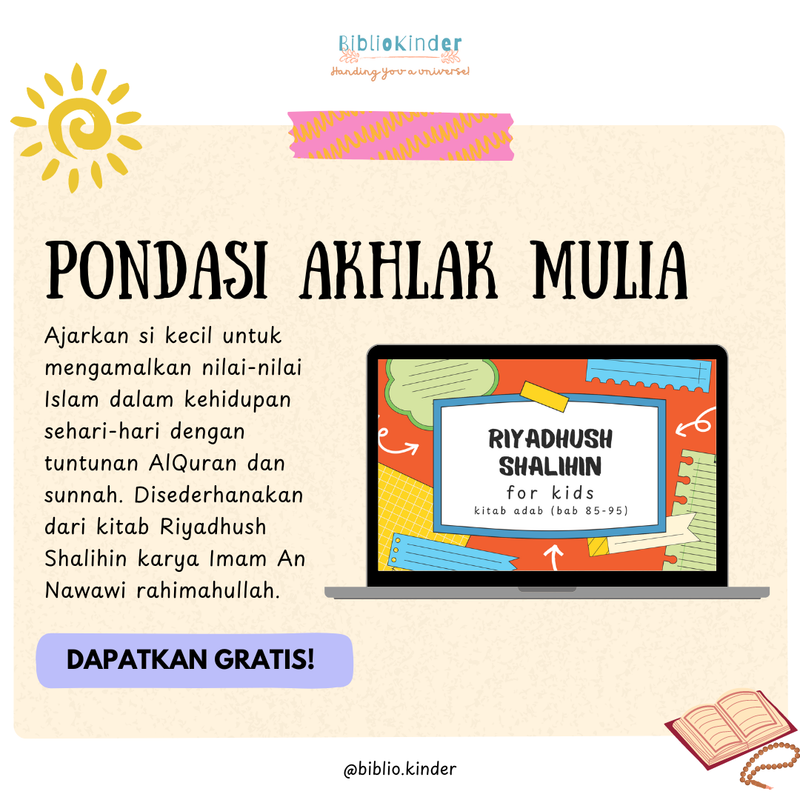 Highlight image for Materi Edukasi Adab Anak Muslim: Riyadhush Shalihin 85-95 