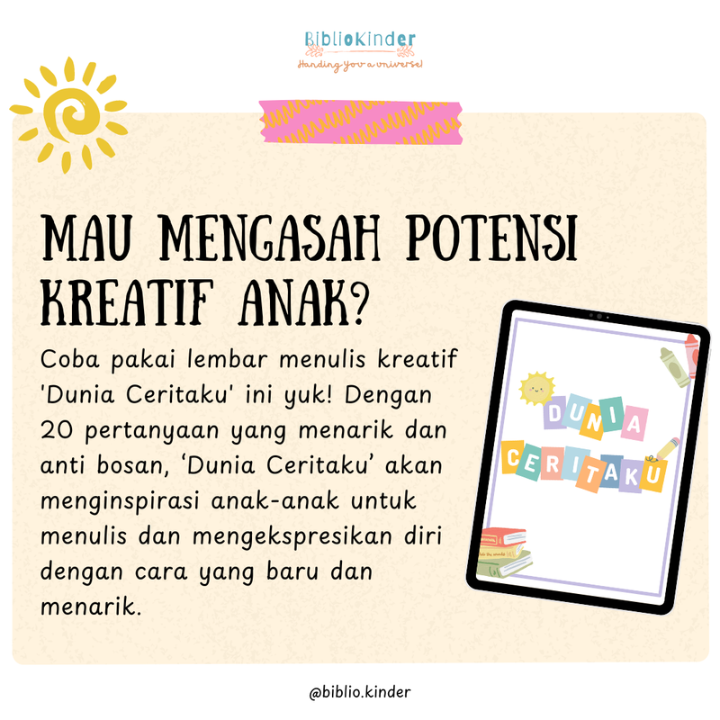 Highlight image 1 for Lembar Menulis Kreatif "Dunia Ceritaku"