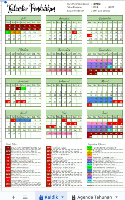 Highlight image for Kalender Pendidikan Dinamis 30 Tahun