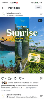 image for Sunan Ibu + Curug Citambur 17 Oktober  button