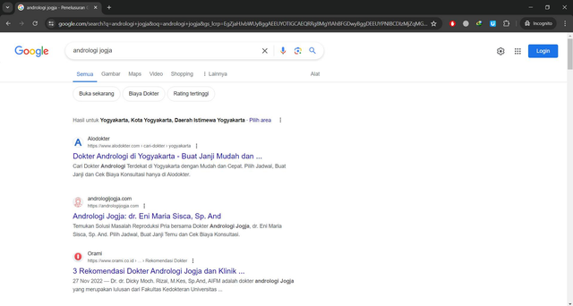 Image 0 for Testimoni Masuk Halaman Google