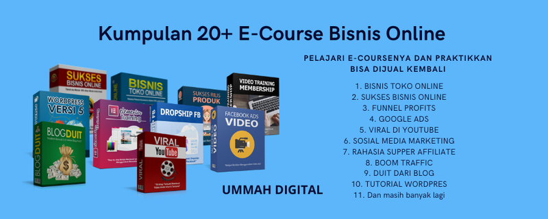Highlight image 1 for Kumpulan 20+ E-Course Bisnis Online 