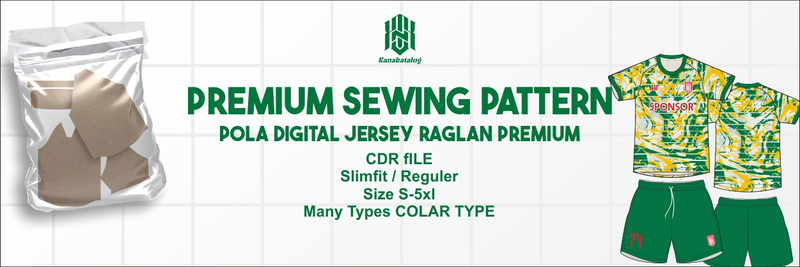 Highlight image 1 for Pola Jersey Raglan Premium