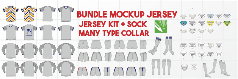 Highlight image 1 for MOCKUP 2D JERSEY PREMIUM