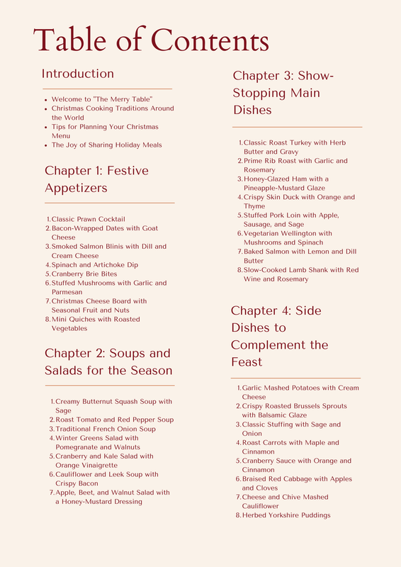 Highlight image for The Merry Table Traditional and Modern Christmas Recipes