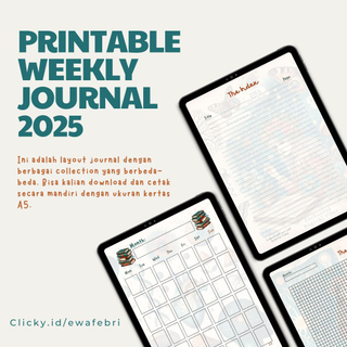 image for Weekly Planner Printable A5 button