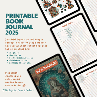 image for Book Journal Printable button