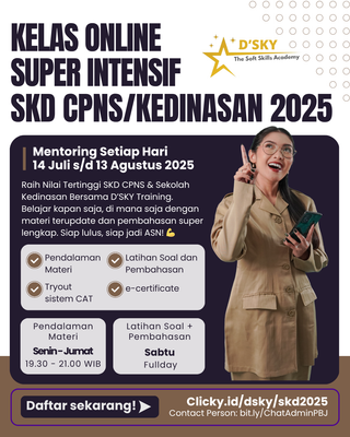 image for KELAS ONLINE SKD CPNS/KEDINASAN 2025 button
