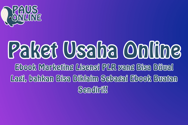 Highlight image for [PAKET USAHA ONLINE] Ebook Marketing Lisensi PLR – BISA DIJUAL LAGI!! 