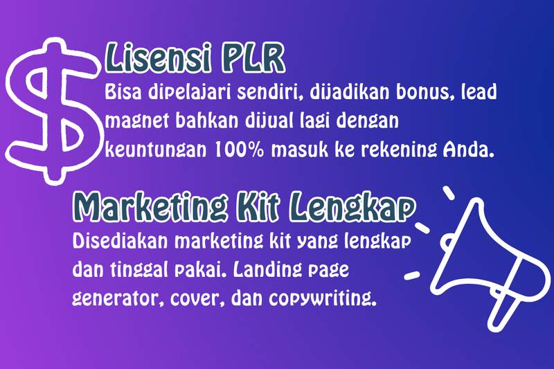 Highlight image for [PAKET USAHA ONLINE] Ebook Marketing Lisensi PLR – BISA DIJUAL LAGI!! 