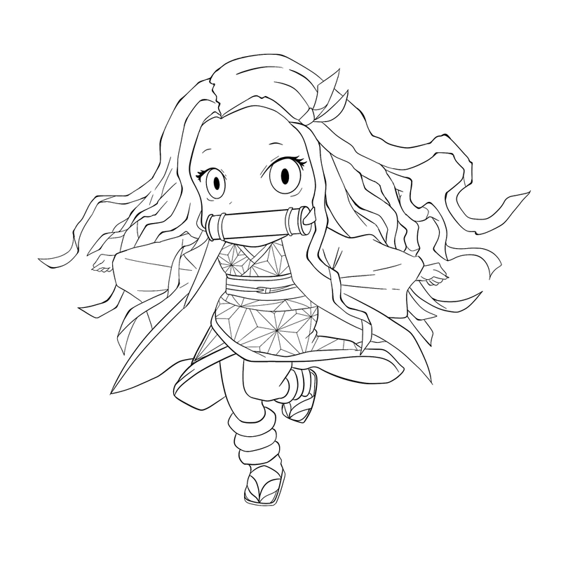 KAMADO NEZUKO - Line Art