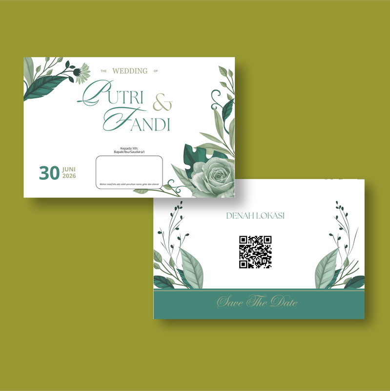Highlight image for Template Undangan Pernikahan Digital A4 – Desain Premium & Siap Cetak