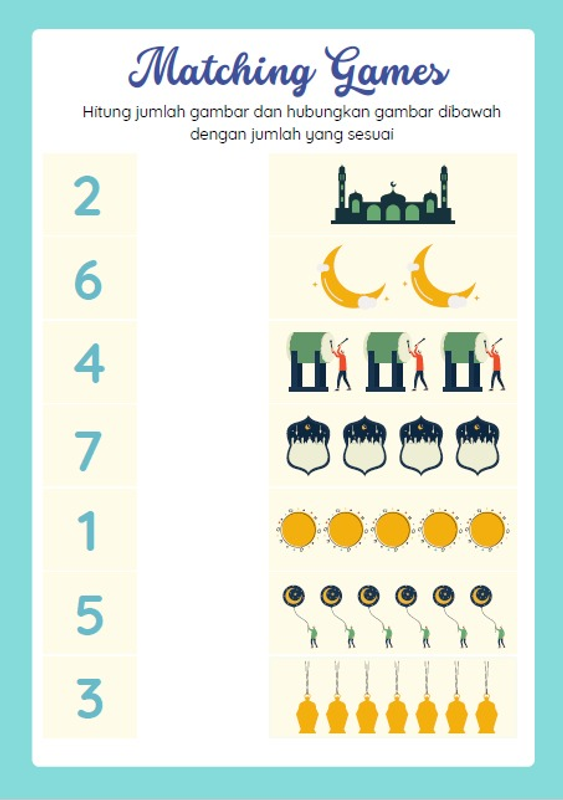 Highlight image 3 for Printable Worksheet Anak Islami