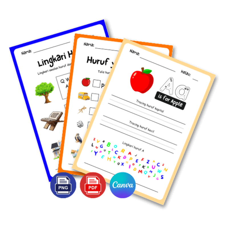 Highlight image for Total 2000an halaman_Bundling Seri WorkSheet Anak_Bonus Lembar Mewarnai