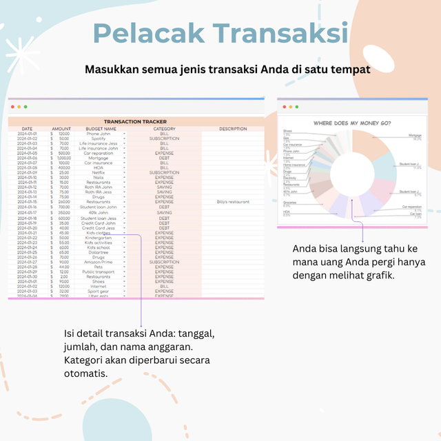 Image 2 for Apa Saja Yang Ada di Simple Budget Planner ini?