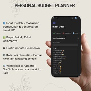 image for Personal budget Planner Coda V1 - IDR, $, €, £, SEK/kr button
