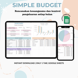 image for Template Google Sheet Laporan Keuangan Bulanan button