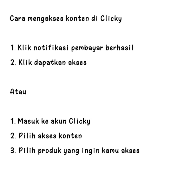 Image for Cara Akses Konten di Clicky