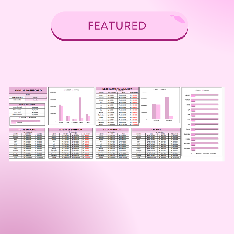 Highlight image 7 for Lifetime Access Financial Tracker with Any Currency