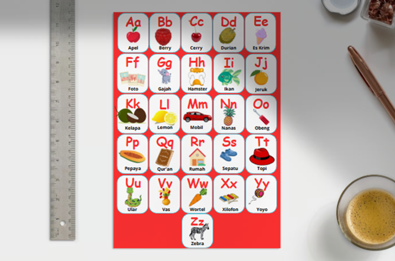 Highlight image for Worksheet mengenal huruf untuk anak