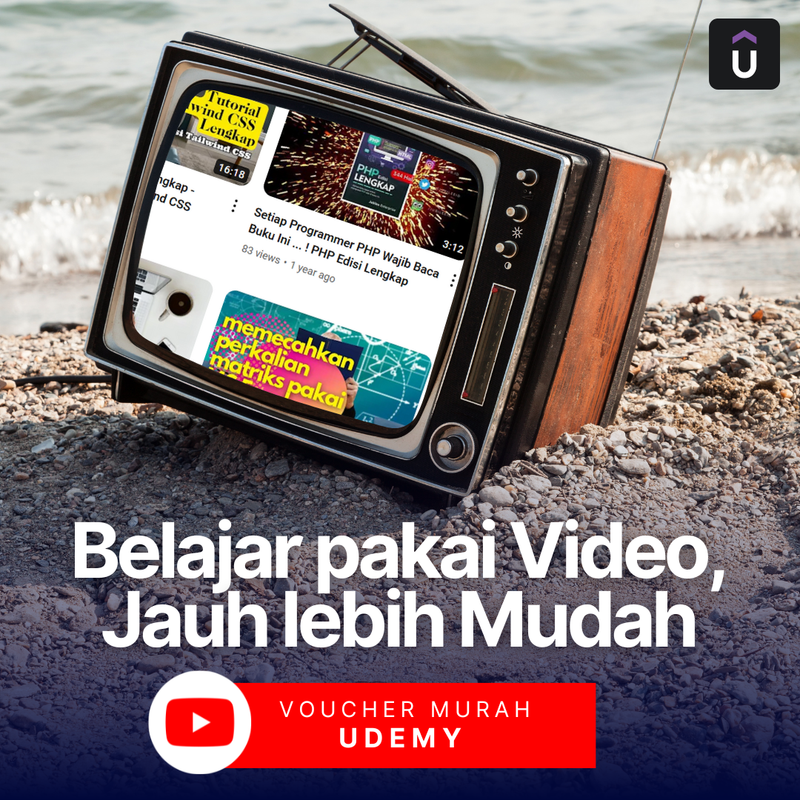 Highlight image for Voucher 10 Video Course Udemy (Legal dan Bersertifikat)