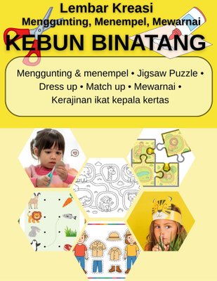 image for Lembar Kreasi Menggunting Menempel Mewarnai: Kebun Binatang button