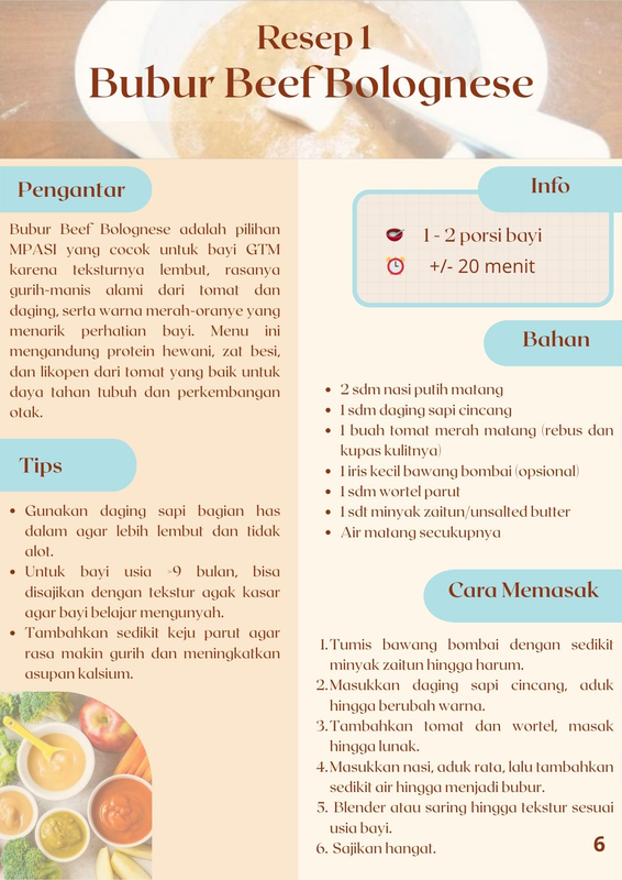 Highlight image 3 for Ebook MPASI Anti GTM - Resep Andalan untuk Bayi Susah Makan