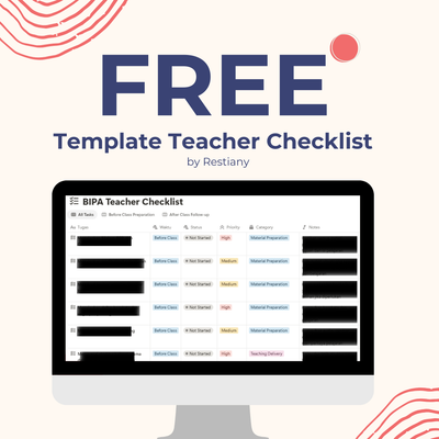 image for Template Teacher Checklist button