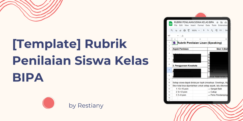Highlight image for [Template] Rubrik Penilaian Kelas BIPA