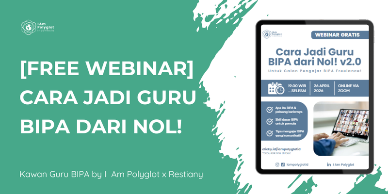 Highlight image 1 for [FREE WEBINAR] CARA JADI GURU BIPA DARI NOL! v2.0