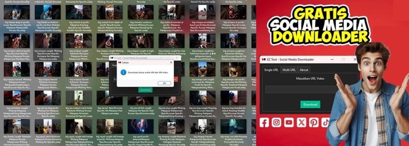 Highlight image 1 for EZ Tool - Social Media Downloader GRATISS