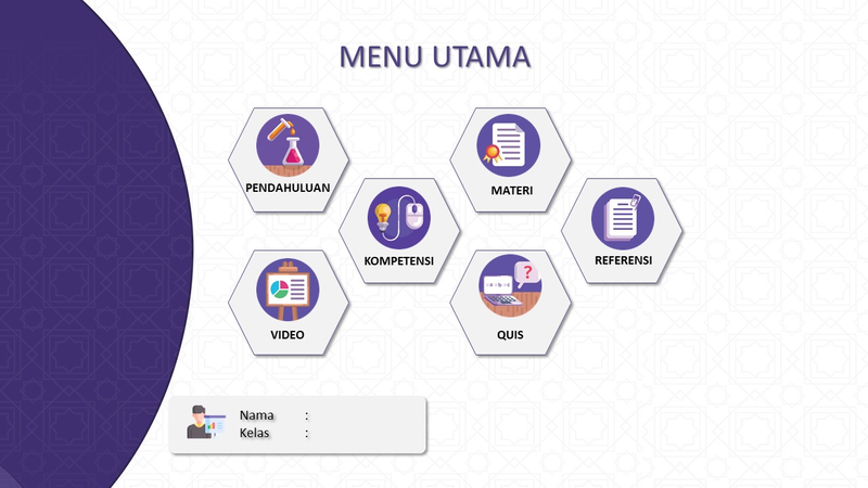 Highlight image 2 for Template Media Pembelajaran Interaktif PAI Editable PowerPoint (PPT)