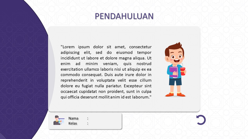 Highlight image 5 for Template Media Pembelajaran Interaktif PAI Editable PowerPoint (PPT)
