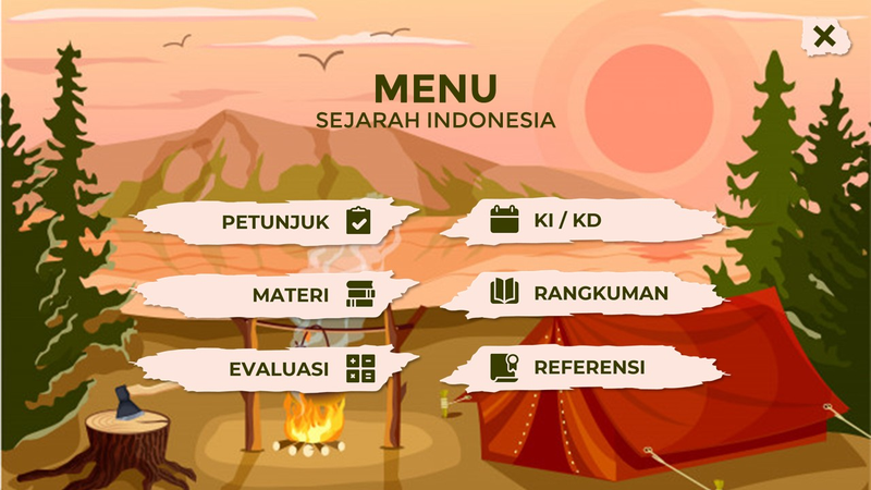 Highlight image 2 for 🎨 Template Media Pembelajaran Interaktif Sejarah Indonesia Editable Powerpoint