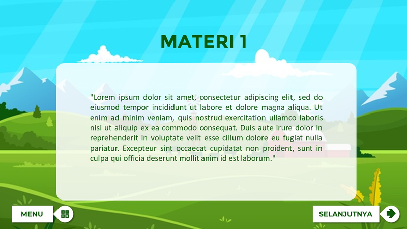Highlight image 6 for 🎨 Template Media Pembelajaran Interaktif Bahasa Indonesia Editable Powerpoint