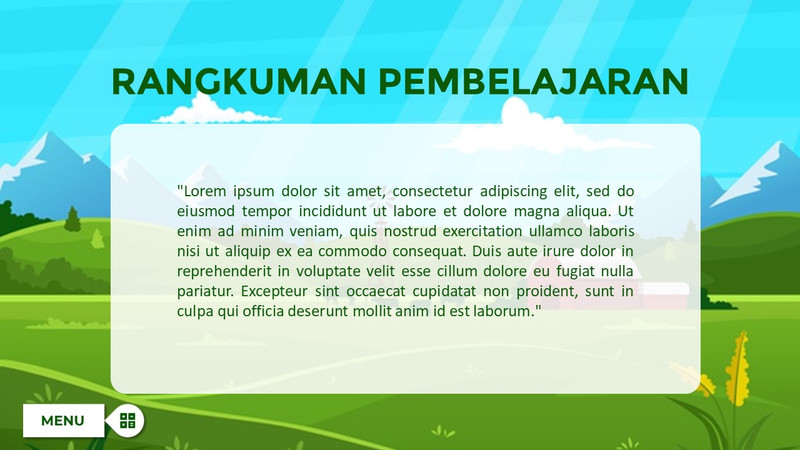 Highlight image 7 for 🎨 Template Media Pembelajaran Interaktif Bahasa Indonesia Editable Powerpoint