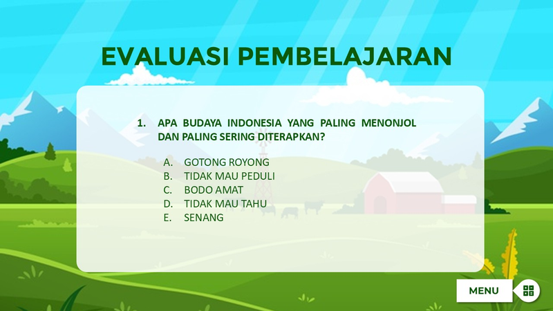 Highlight image 8 for 🎨 Template Media Pembelajaran Interaktif Bahasa Indonesia Editable Powerpoint