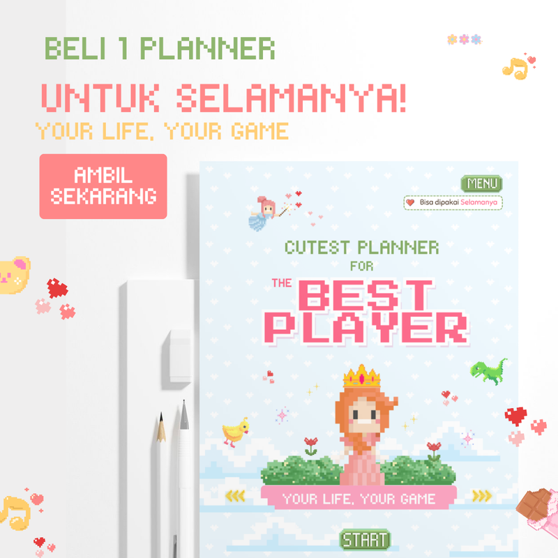 Highlight image for 1 Planner untuk Selamanya: Pixel Game Theme