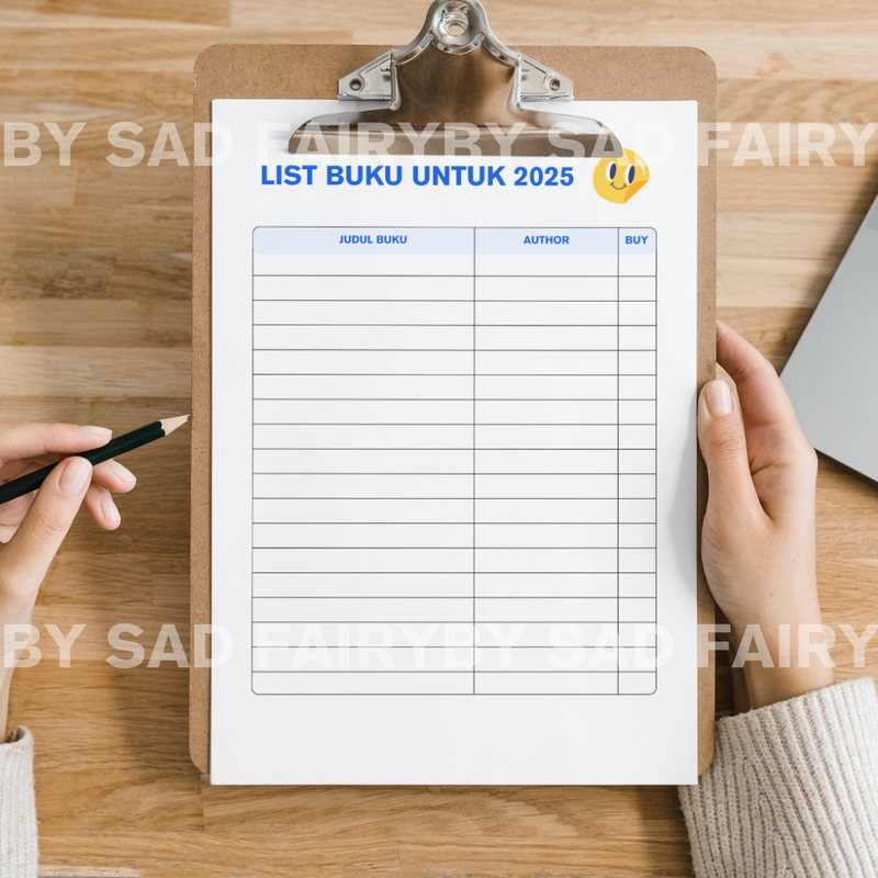 Highlight image for 1 Planner untuk Setahun: Blue Fairy Theme (23 pages)
