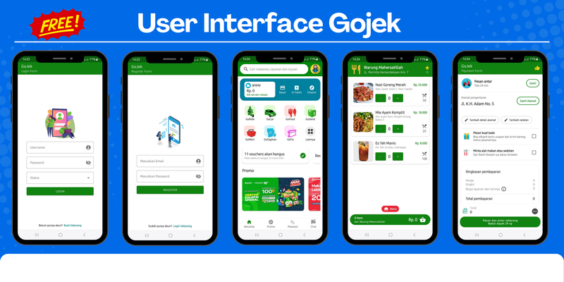 Highlight image for Source Code - User Interface Gojek (Android Studio)